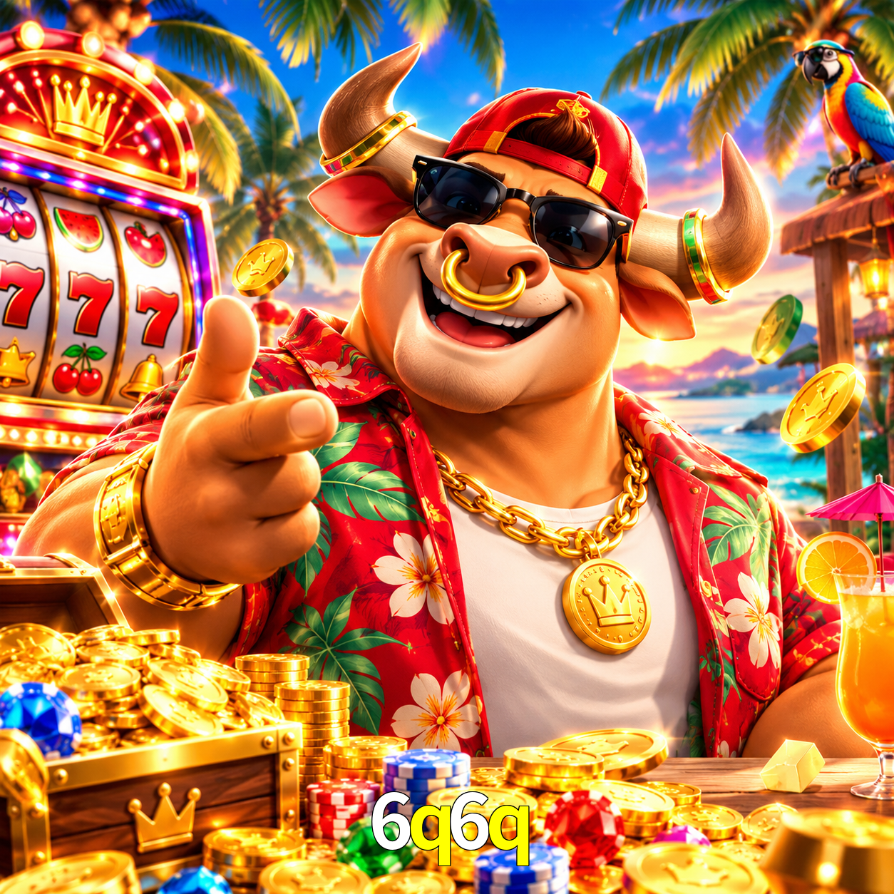 Imagem promocional da 6q6q mostrando a plataforma e suas vantagens